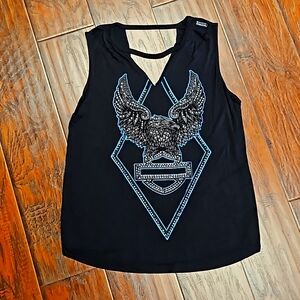 Harley Davidson Rhinestone Tank